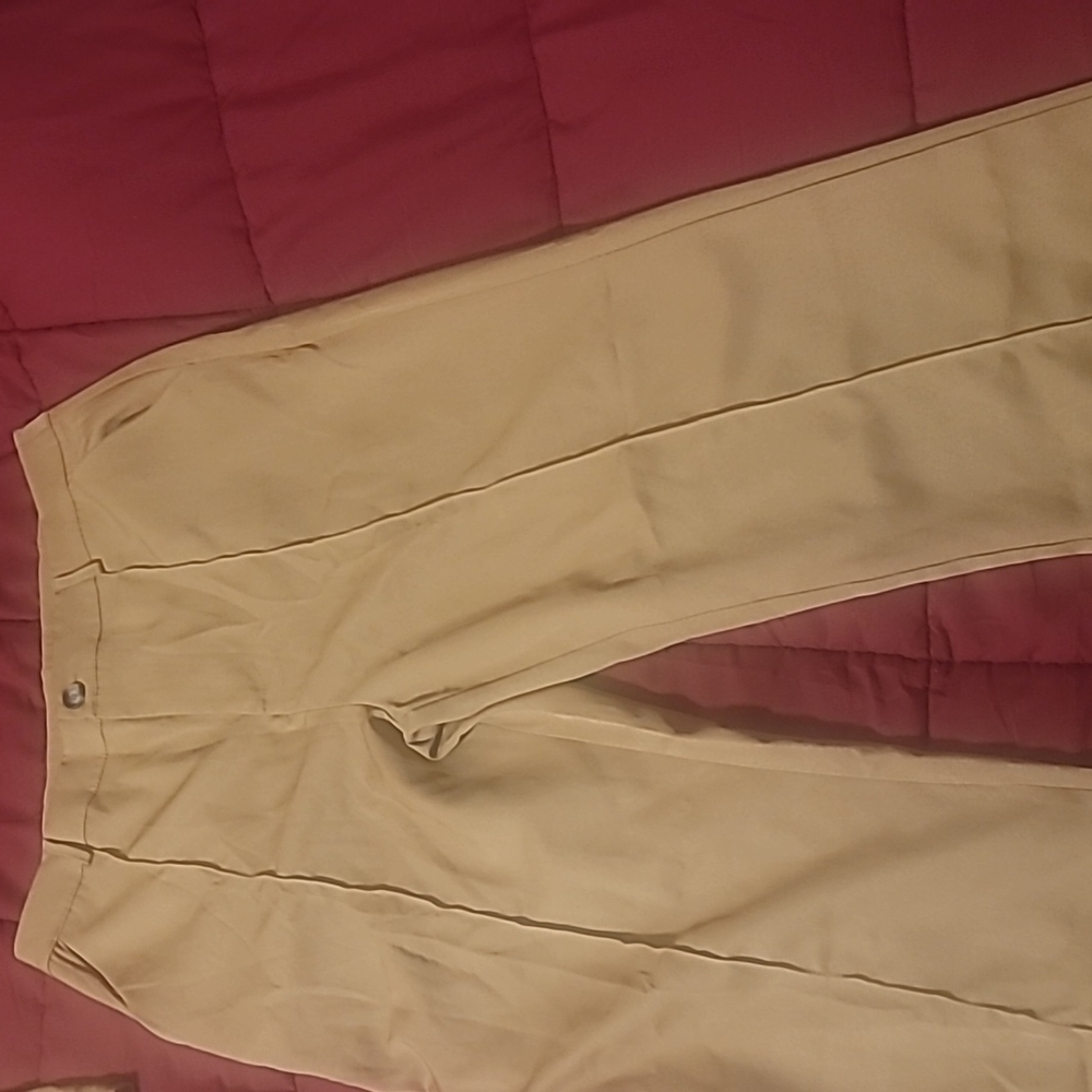 Tan blazer and pants set